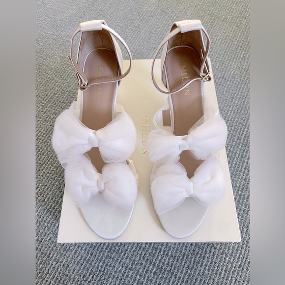 BHLDN Double Tulle Bow Heel - Picture 3 of 10